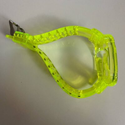 Hi Lighter Green Apple Watch Band, Clear Hard Plastic, 40mm