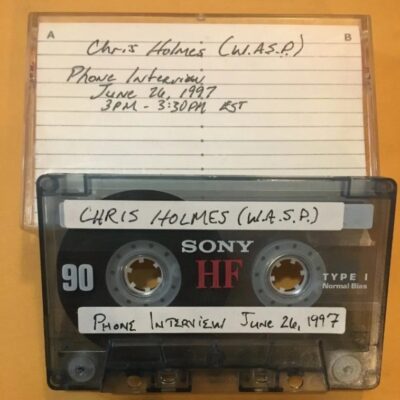 Chris Holmes (of W.A.S.P.) Telephone Interview June 26, 1997 Cassette