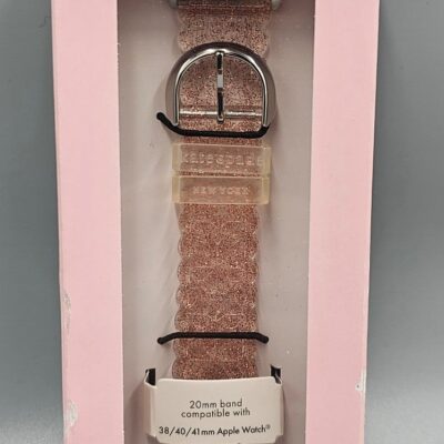 NEW Kate Spade pink glitter jelly band for Apple watch 38/40/41mm