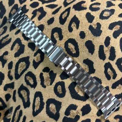 NEW Silver Heavy Stainless Steel Linked Band for Apple Watch 38mm/40mm/41mm