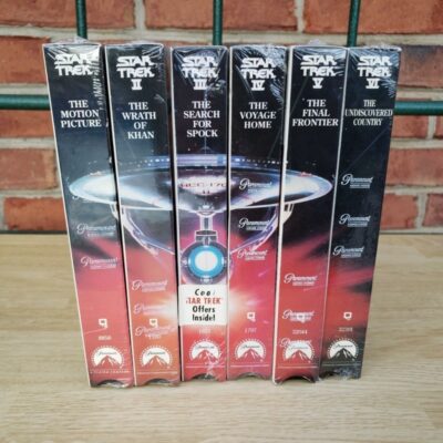 Vintage Star Trek VHS Tapes Movies 1 – 6