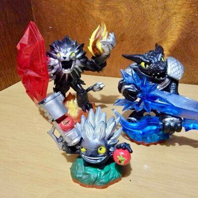 Skylanders Trap Team Dark Wildfire, Snap Shot & Food Fight Bundle