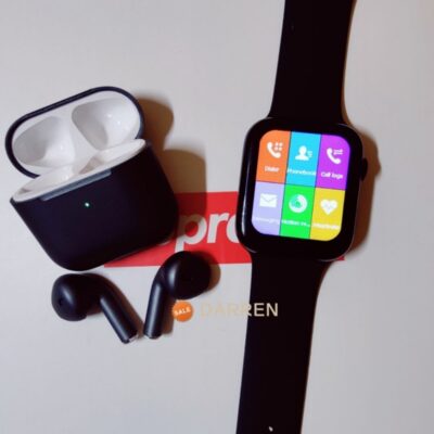 Smart Watch Heart Rate Monitor Bluetooth Call+Bluetooth Wireless Earbuds