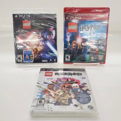 Lot of 3 Sealed LEGO PlayStation 3 PS3 Games Star Wars Harry Potter & ROCKBAND