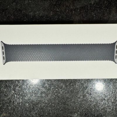 Apple Watch Band Braided Solo Loop size 6 Charcoal 44mm