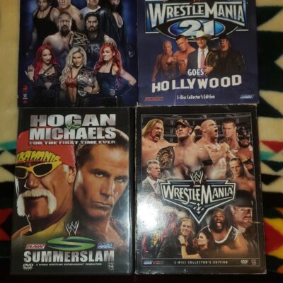 WWE Wrestlemania DVD lot