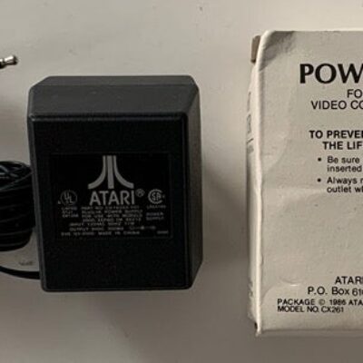 Genuine Atari CX261 9VDC Power Adapter for 2600 Game Console, XEP80, SX212 – NOS