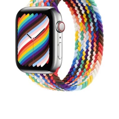 Authentic Pride 2021 Braided Solo Loop Apple Watch Band 42/44/45/49mm Size 10