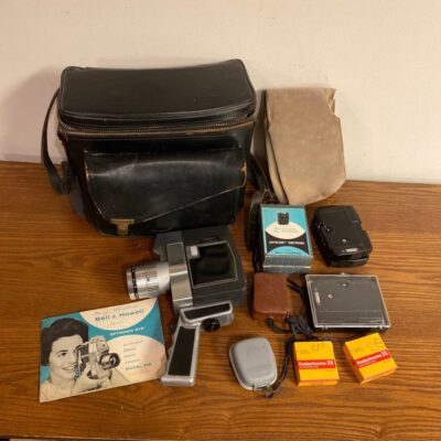 Vintage Bell And Howell Auto Load 8mm Camera – Duo-Speed Zoomatic – Optronic Eye