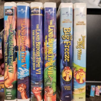 Universal Studios Land Before Time VHS Bundle