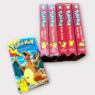 LOT OF 6 VHS tapes vintage 1990s nintendo creatures pokemon