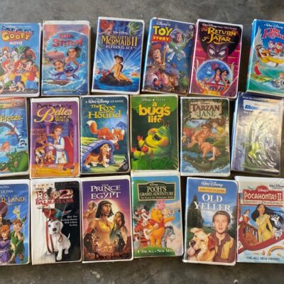 19 vhs tapes