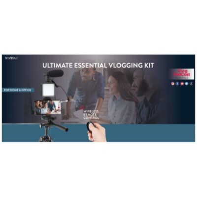 Vivitar Vlogging Kit for Home & Office Smartphones Cameras & Gopro Action Cam