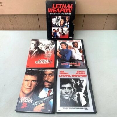 LETHAL WEAPON – The Complete Series, All 4 Movies Leathal -1 2 3 4 (DVD BOX SET)