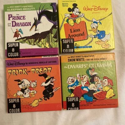 Vintage Disney 8MM Movies Lot of 4