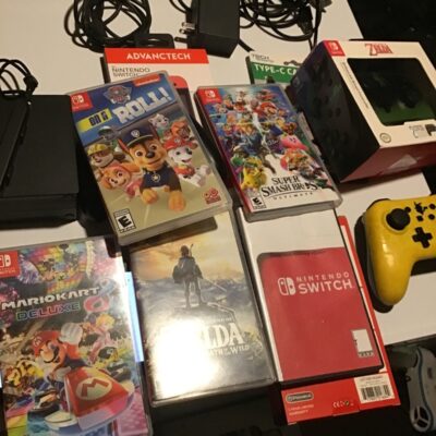 Switch bundle games controllers Zelda Mario smash bros