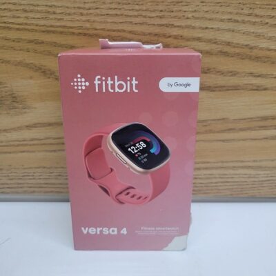 Fitbit Versa 4 Pink Sand Copper Rose Smartwatch, 39mm – Pink Sand, Copper Rose