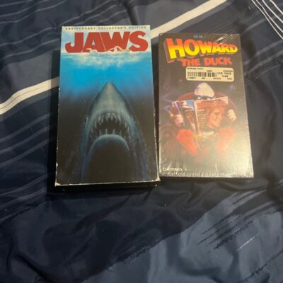 jaws vhs and Howard the duck sealed vhs