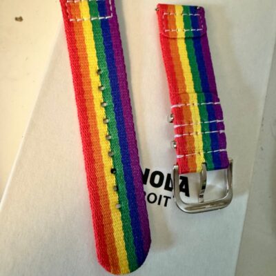 Shinola detrola watch band strap gay pride rainbow