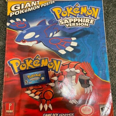 Pokemon Sapphire + Prime Guide Nintendo Gameboy Advance