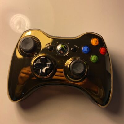 Microsoft Xbox 360 Chrome Series Metallic Gold Wireless Controller