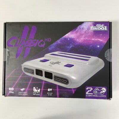 Classiq 2 HD 720p Twin Video Game System Grey/Purple for SNES/NES *OLD SKOOL*