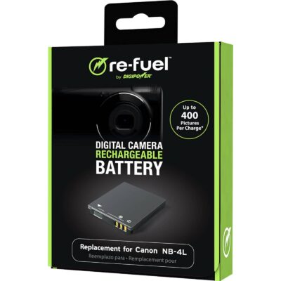 Digipower – Re-Fuel Rechargeable Lithium-Ion Replacement Battery for Canon NB-4L