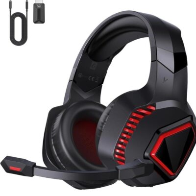 Wireless Gaming Headset black & red