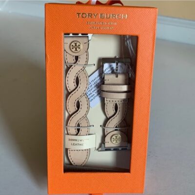 Tory Burch Braided Leather Apple Watch® Strap/38MM & 40MM