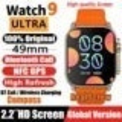 A- New Watch 9 Ultra Smart Watch 49mm 2023 New NFC Men Women GPS Track Bluetooth