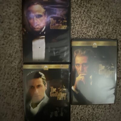 The Godfather I, II, III on DVDs