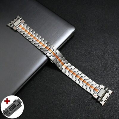 Only Band – Luxury Titanium Band for Apple Watch Series 9 Ultra 2 49mm Steel