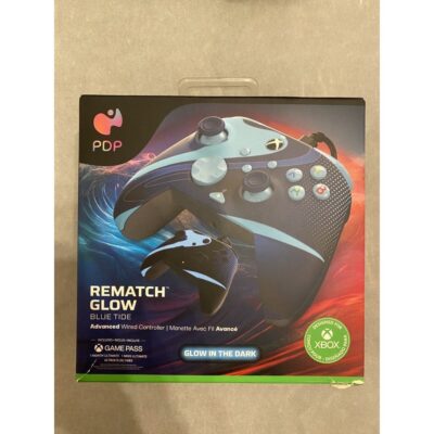 PDP REMATCH GLOW Wired Controller for Xbox Series X|S/Xbox One – Blue Tide