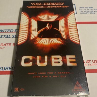 VHS CUBE SEALED Andrew Miller Horror Cult Original Tape 1997 Rare HTF