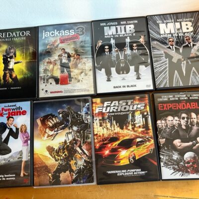 Lot of 8 excellent condition DVDS