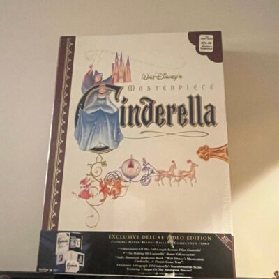 New Sealed Walt Disney’s Masterpiece Cinderella Exclusive Deluxe Video Edition.