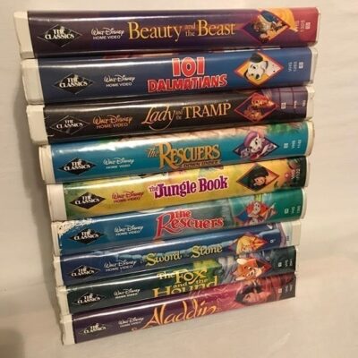 Lot of 9 Black Diamond Disney Movies in VHS