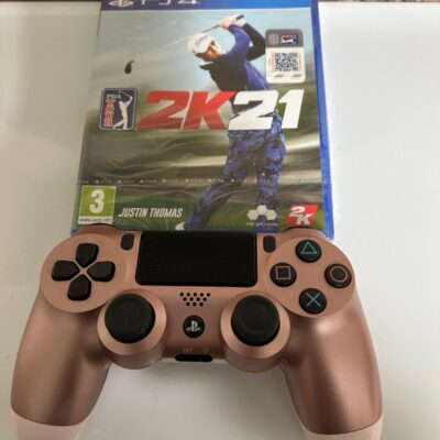 PS4 controller and a new pga 2k21 game