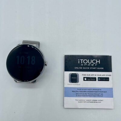 iTOUCH Sport 40mm Smartwatch Silver with Mesh Band