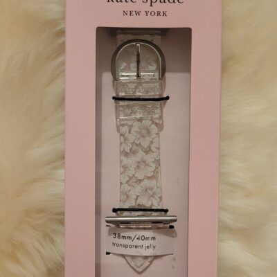 Kate Spade Apple watch band, Tropical blooms, white flowers