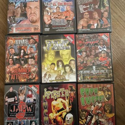 Vintage Indie Hardcore independent Wrestling DVD LOT UPW JAPW ROH WWE WWF ECW
