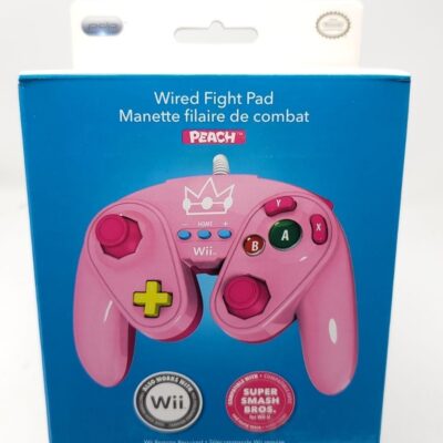 Princess Peach Nintendo Wii U Wired Fight Pad brand new sealed