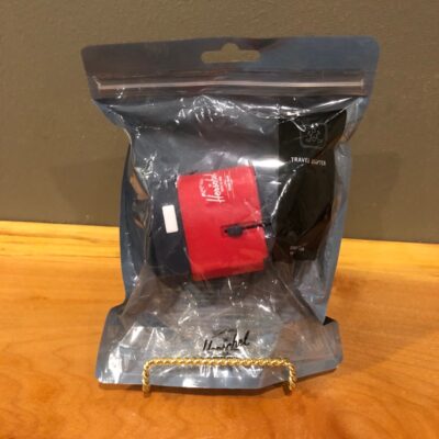 NWT Herschel Travel Company Navy Red Power Adapter