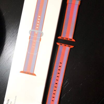 38mm Rare Woven Nylon Orange Apple Band