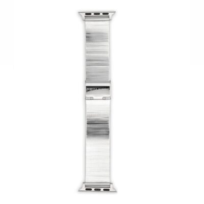 Rebecca Minkoff Silver Mesh 20mm Stainless Steel Apple Watch Watchband NEW