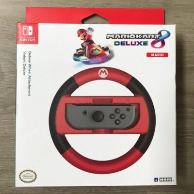 Nintendo Switch Mario Kart 8 Deluxe Racing Wheel Controller Attachment (Mario)