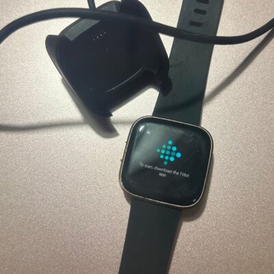 Fitbit Versa 2 with clear covers