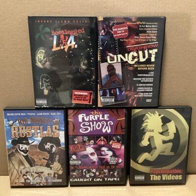 Lot of 5 DVD insane clown posse ICP twiztid deathrow psychopathic ABK Blaze AMB