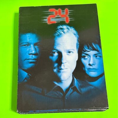 24 TV SERIES COMPLETE SEASON 1 WITH KIEFER SUTHERLAND DVD EPISODES 1-24. USED.