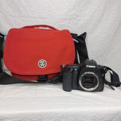 Canon EOS 30D digital SLR camera with bag